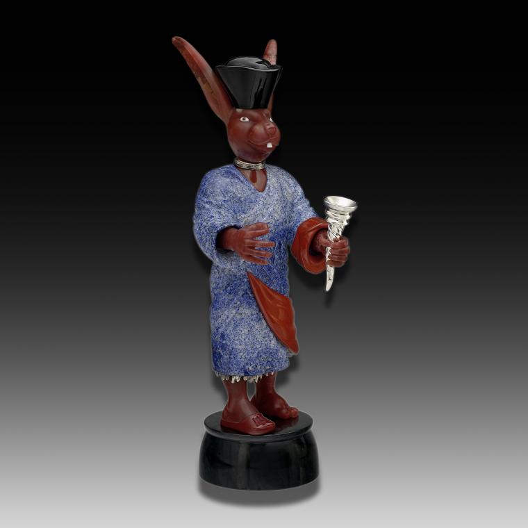 Камнерезная миниатюра «Заяц»